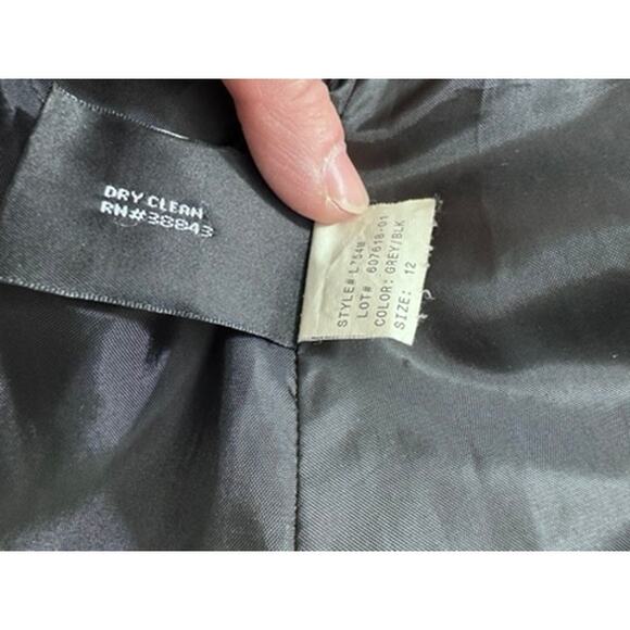 "L.L. COLLEZIONI ITALIA" Wool,Mohair,Alpaca, Black Trench Coat,Old Money,Classic - Picture 7 of 12